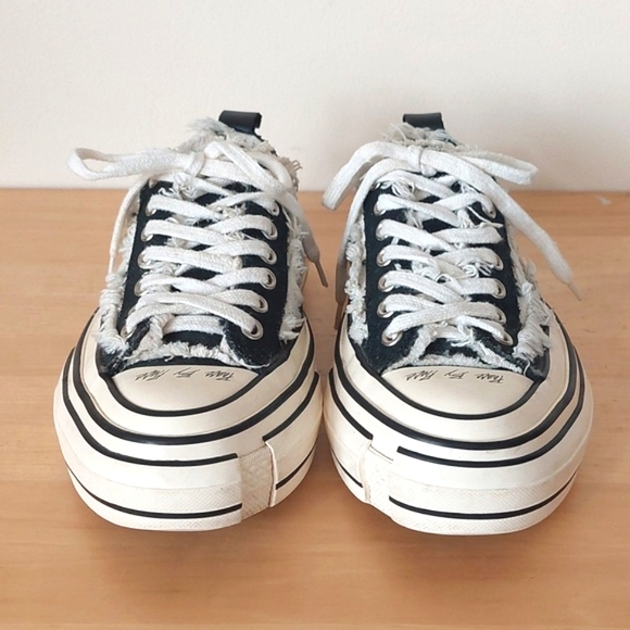 VESSEL x Yohji Yamamoto low top sneakers G.O.P. Lows Black Chunky - Picture 2 of 12